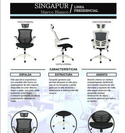 SILLA SINGAPUR MARCO BLANCO